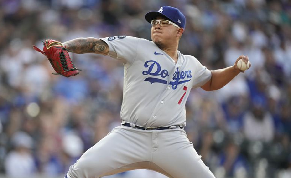 ¡OTRA VEZ LÍDER! Julio Urías llega a 12 triunfos y encabeza la MLB