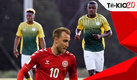 Eriksen sufrió paro cardiaco en la Eurocopa y en Sudáfrica temen pase algo parecido en Olímpicos. (Reuters | Footy Renders)