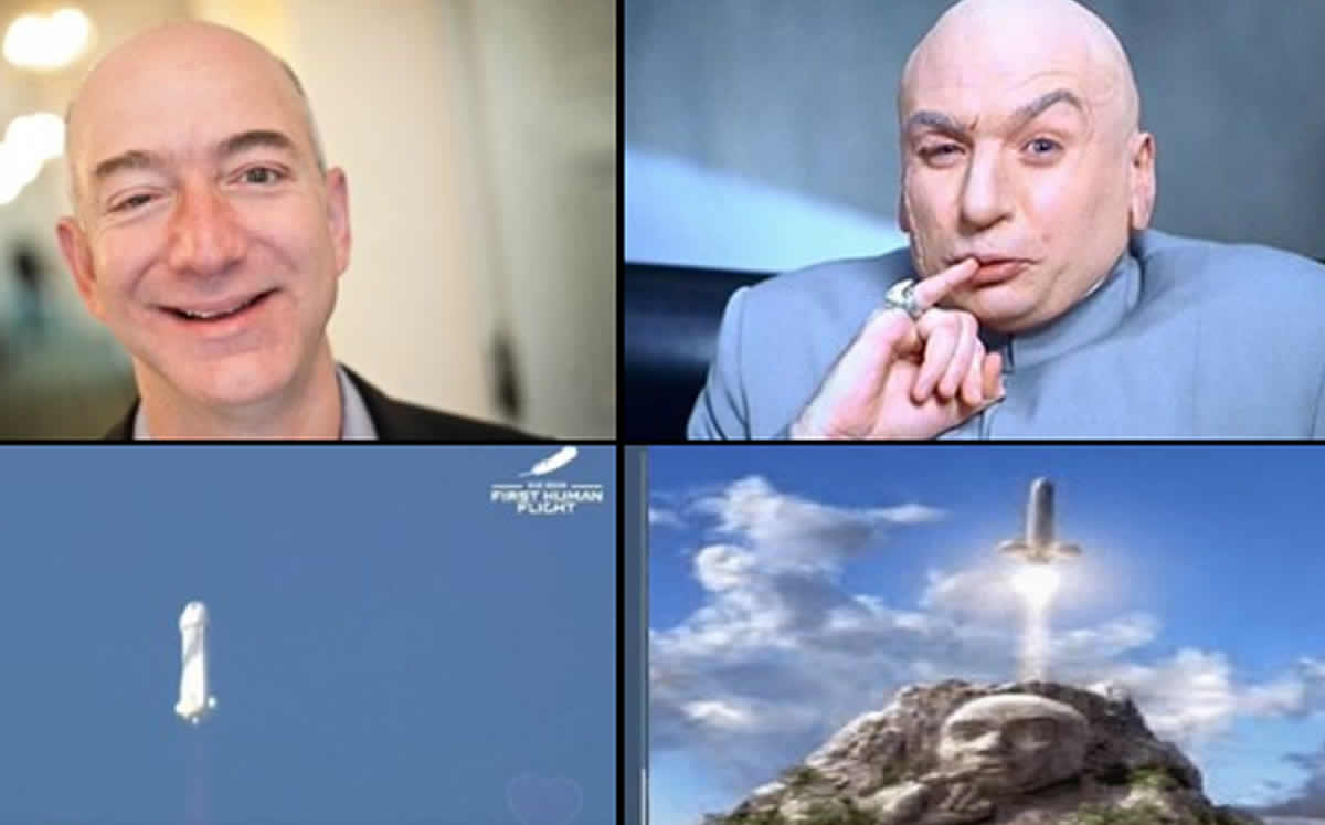 Memes por viaje al espacio de Jeff Bezos - Vimarsana News