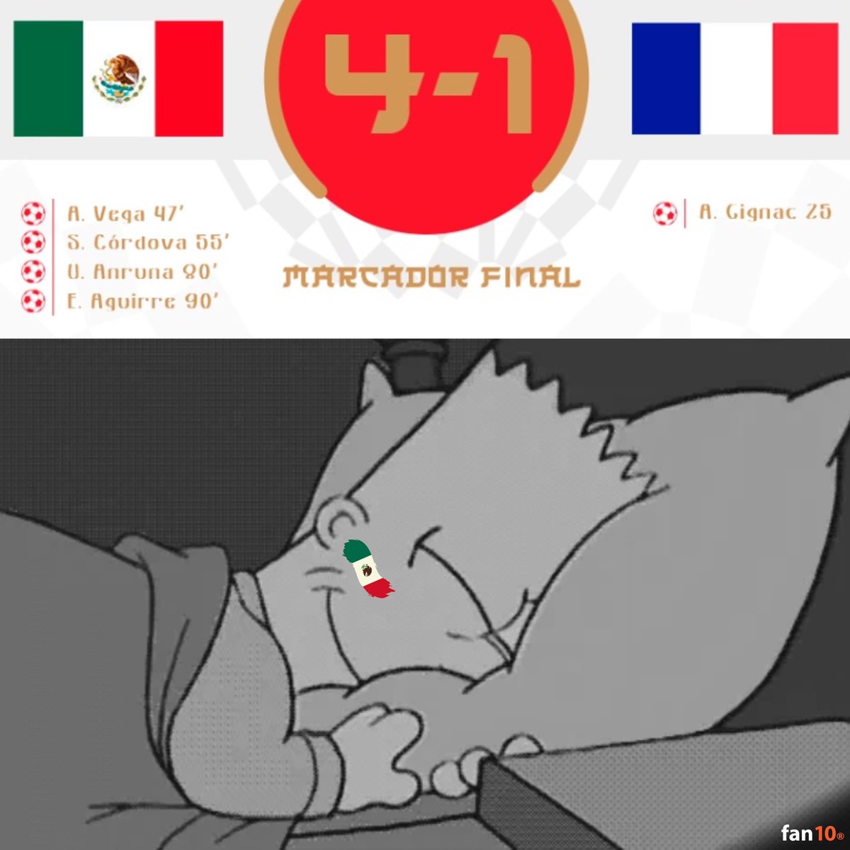 ¡Así madrugamos diario! México goleó a Francia y los memes celebran.
