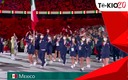 162 atletas mexicanos desfilaron en el Estadio Olímpico de Tokio. (Twitter)
