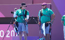 La dupla mexicana participando en mixtos.