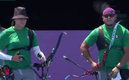 La dupla mexicana participando en mixtos.