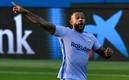 Memphis Depay hizo uno de los tres tantos del Barça ante el Girona. FOTO: AFP.