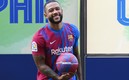 Memphis está feliz de haber llegado al Barcelona. Foto: AFP