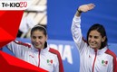 Paola Espinosa junto a Melany Hernández. Foto: Mexsport