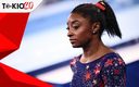 Simone Biles a escena en Tokio 2020.  Foto: AFP