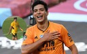 El jugador de los Wolves se burlo de la foto editada. (Twitter @Wolves / @Raul_Jimenez9)