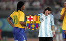 Ronaldinho junto a Messi en un partido de Selecciones | MEXSPORT