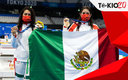 Gabriela Agúndez y Alejandra Orozco con el Bronce ganado en Tokio 2020. (Mexsport)