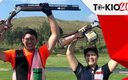 Alejandra Ramírez y Jorge Orozco, tiradores mexicanos.