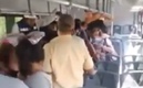 Camión urbano traía una víbora de cascabel en su interior. (Foto: captura de pantalla)