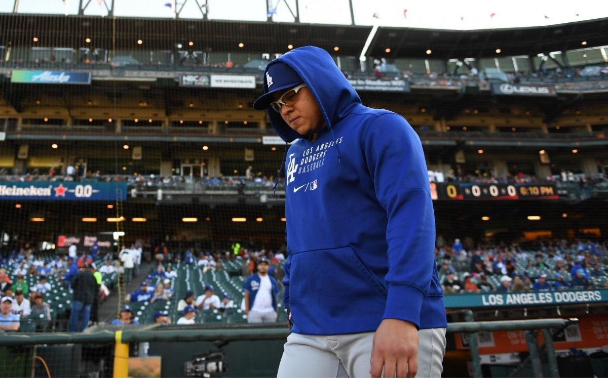 Julio Urías ha salido sin decisión en sus dos aperturas más recientes. (@MLB_Mexico)
