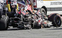 El monoplaza de Verstappen quedó prácticamente inservible | Cortesía