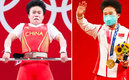 La atleta Hou Zhihui celebrando el Oro Olímpico. (Reuters)