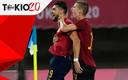 Rafa Mir y Dani Olmo celebran el gol del empate en el encuentro de Cuartos de Final frente a Costa de Marfil. Foto: AP