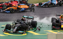 Los comisarios declararon culpable a Bottas de provocar el choque. (FOTO: AFP)