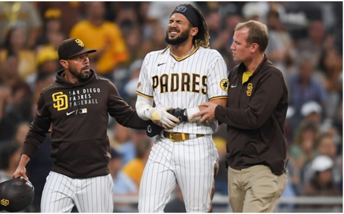 Fernando Tatis Jr. ha lidiado toda la temporada 2021 con lesiones en el hombro. (MLB)