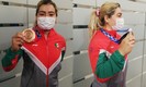 Aremi Fuentes llegó con medalla en cuello a tierras mexicanas