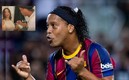Ronaldinho dio frente este martes al duelo de Leyendas entre Barcelona y Real Madrid. FOTO: @FCBarcelona_es