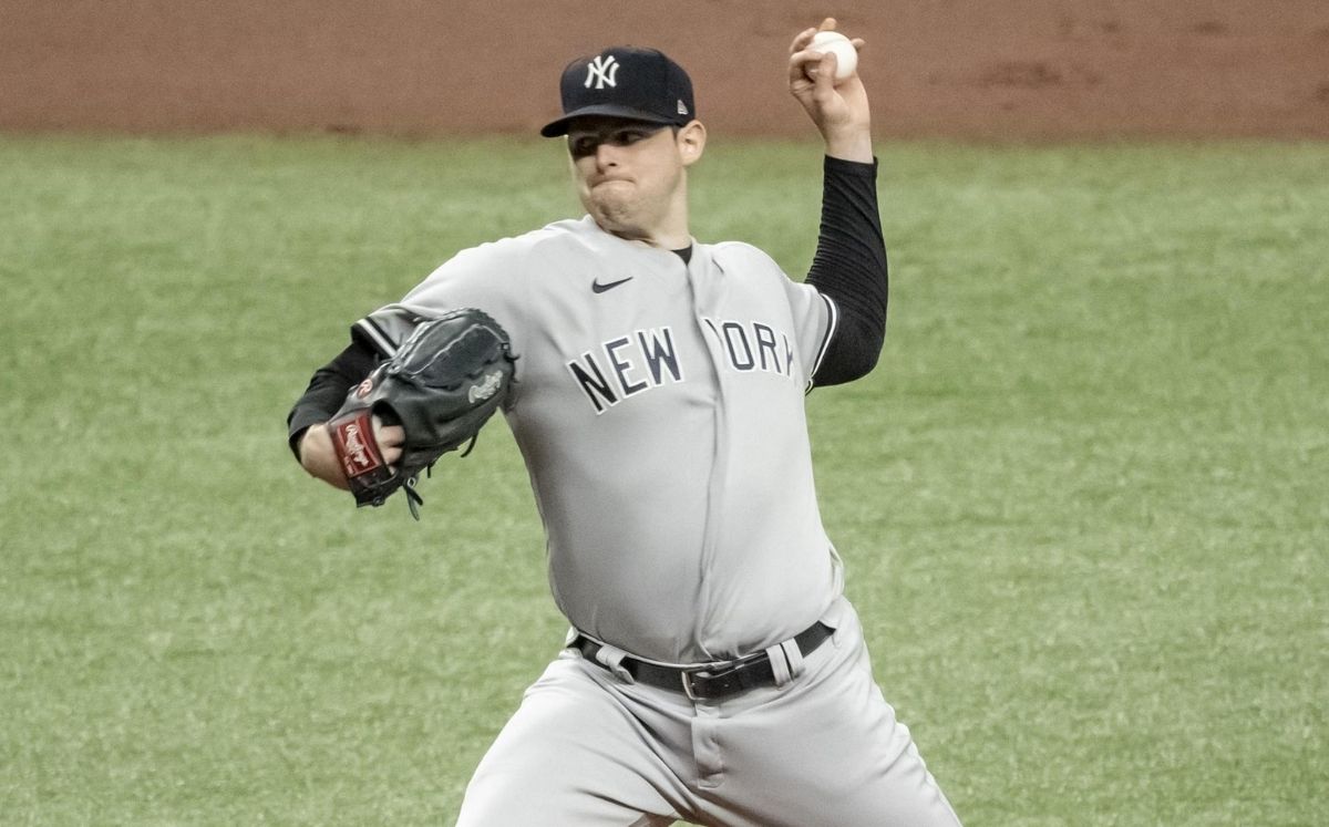 Jordan Montgomery estará fuera al menos diez días del roster de los Yankees. (AP)