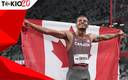 El canadiense Andre De Grasse se colgó el Oro en los 200 m planos de Tokio 2020 (AFP)