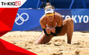 April Ross se colgó su tercera presea en Juegos Olímpicos FOTO: AFP