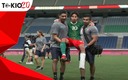 Lainez salió lesionado al minuto 57; le pusieron un yeso. (Foto: Transmisión Marca)