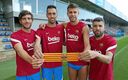 Los cuatro capitanes del Barcelona para la temporada 21/22. (Foto: FC Barcelona)