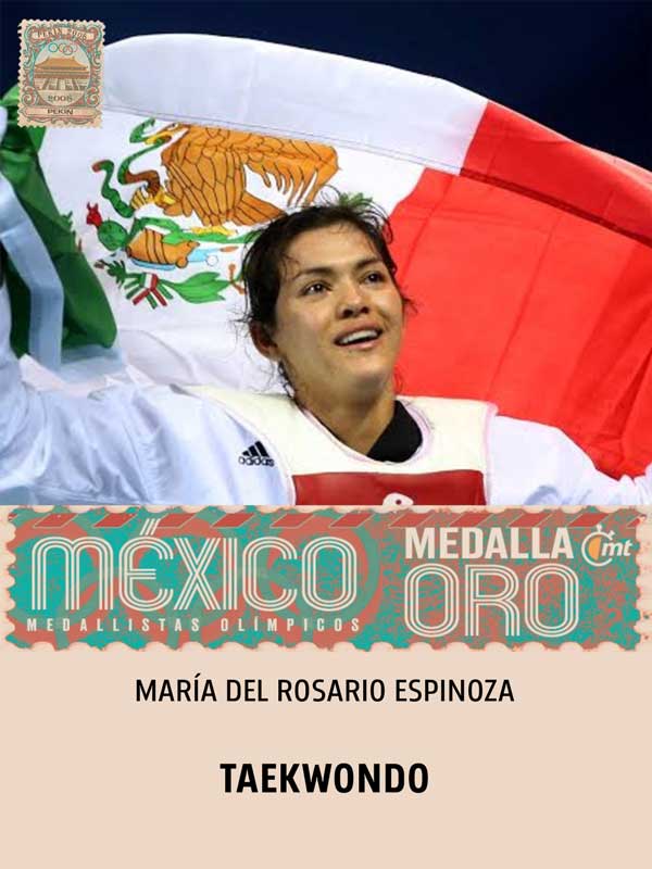 María del Rosario Espinoza - Taekwondo - Oro - Beinjing 2008