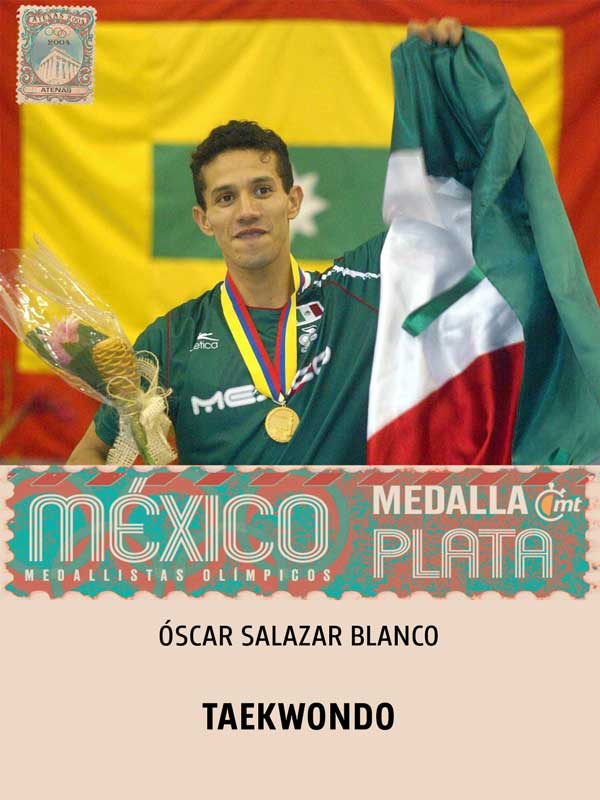 Óscar Salazar: Taekwondo - Plata - Atenas 2004
