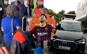 Lionel Messi ya estaría camino al aeropuerto para viajar a París. (TW: @DeportesCuatro)