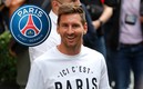 Messi se mostró sonriente a su llegada a París. FOTO: Reuters.