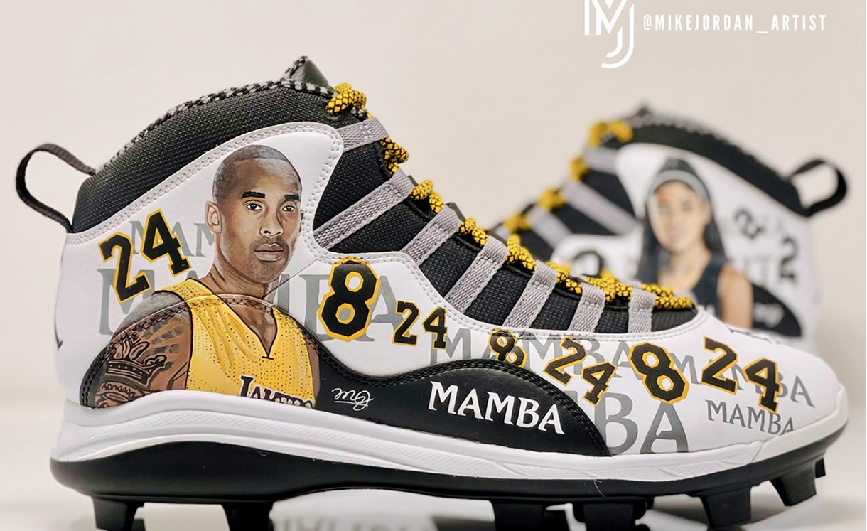 Vladimir presume spikes en honor de Kobe Bryant