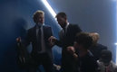 El momento en que le dio su tarjeta a Messi.
