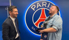 Ibai Llanos entrevistó a Messi en los mismísimos vestidores del estadio del PSG. (IG @IbaiLlanos)