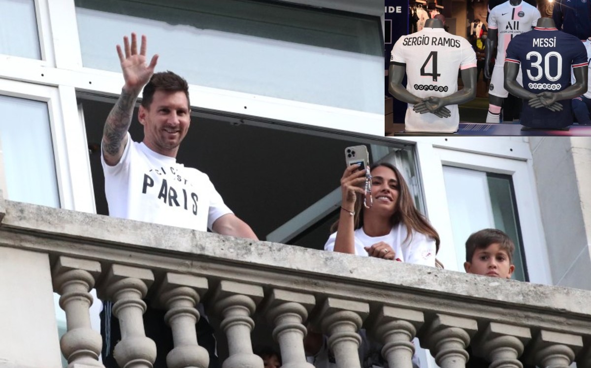 Leo Messi en su llegada a París, donde estará con Ramos. Foto: Reuters