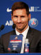 Messi en la conferencia de prensa.  (Reuters)