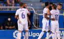 Karim Benzema festeja el doblete contra Alavés. (FOTO: AFP)
