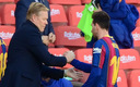 Koeman y Messi la temporada pasada. (Foto: AFP)