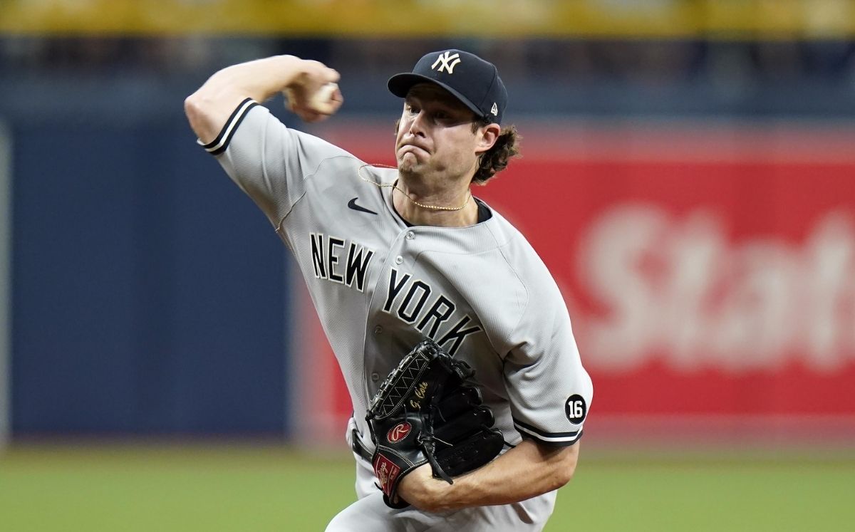 Gerrit Cole está apenas en su segunda temporada con los Yankees de Nueva York. (AP)