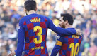 Gerard Piqué y Lionel Messi. (Imago7)