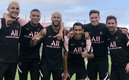 Al finalizar el entrenamiento de este martes. (PSG)