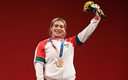 Aremi Fuentes ganó el bronce en los 76 kg. de Tokio 2020. Foto: AFP