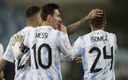Messi y el Papu en la Copa América Brasil 2021. (Foto: AP)