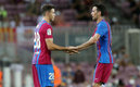 Nico González entró de cambio por Busquets.
