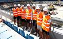 Carlo Ancelotti y varios jugadores del Real Madrid visitaron el Bernabéu (Twitter @realmadrid)