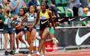 Elaine Thompson ya roza el histórico récord de los 100 metros de Florence Griffith (AFP)
