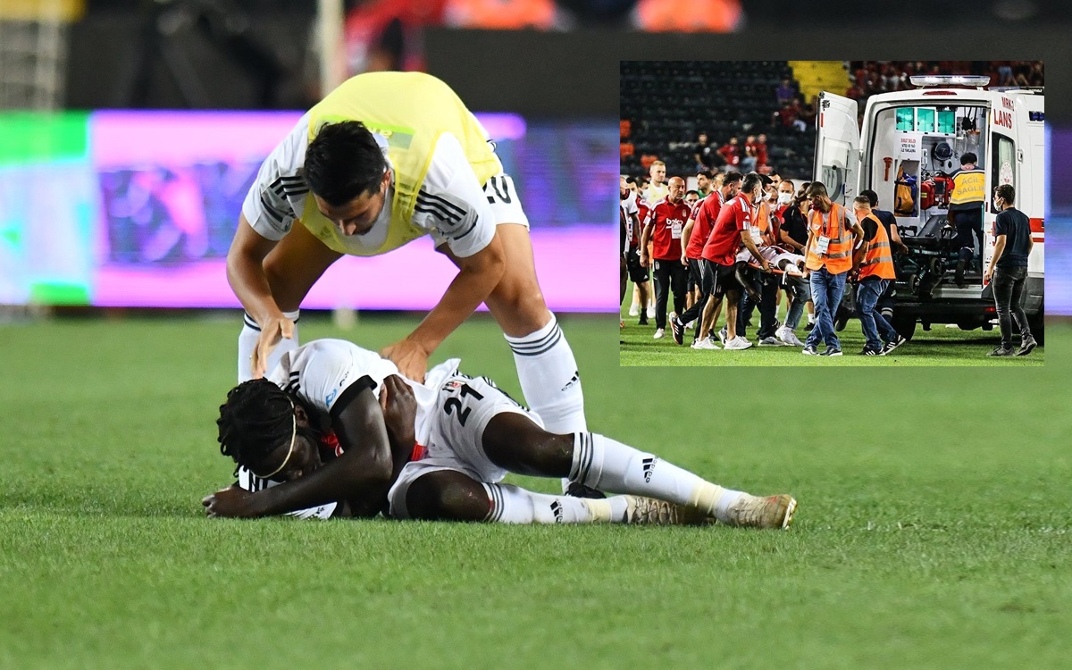 Fabrice N´Sakala se desplomó durante un juego del Besiktas. (Foto: Twitter)