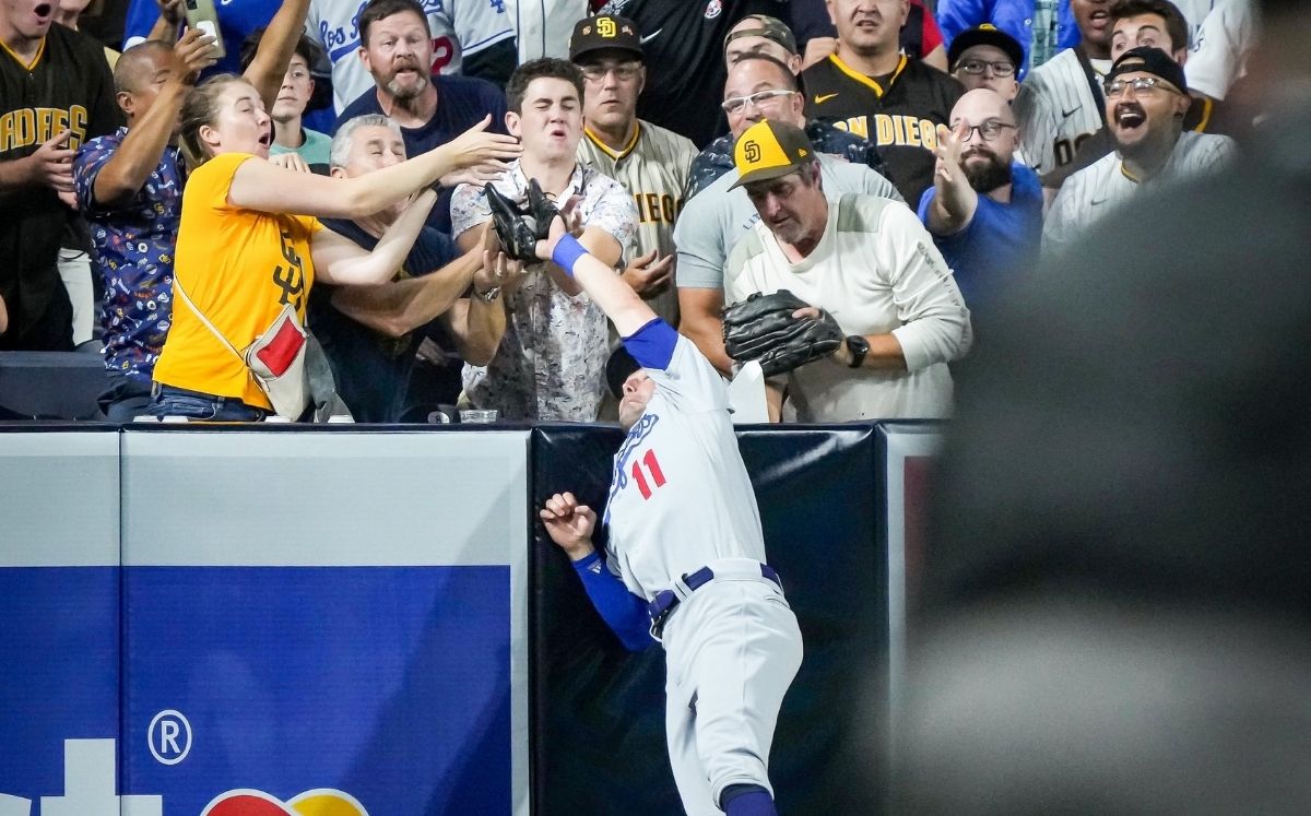 La atrapada sostuvo la ventaja de 1-0 para los Dodgers en la cuarta entrada. (@Dodgers)